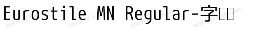 Eurostile MN Regular字体转换